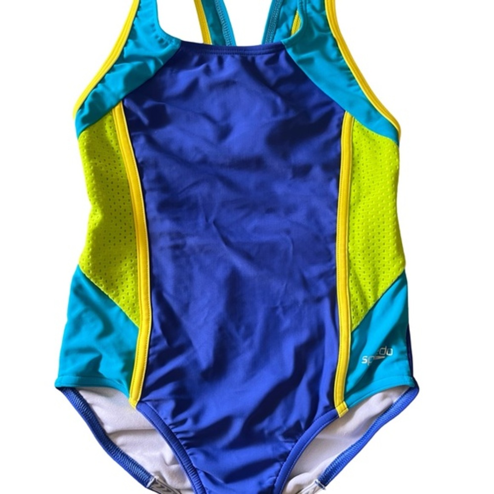 EUC Speedo girls one piece swim suit size 8